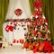 48" x 13" Red Big Christmas Tree Topper Red Large Velvet Bow with Long Streamers Christmas Tree Ornaments with 8 Pcs 5.5 Inch Artificial Gold Red Poinsettia Flowers Decorations for Christmas Decor